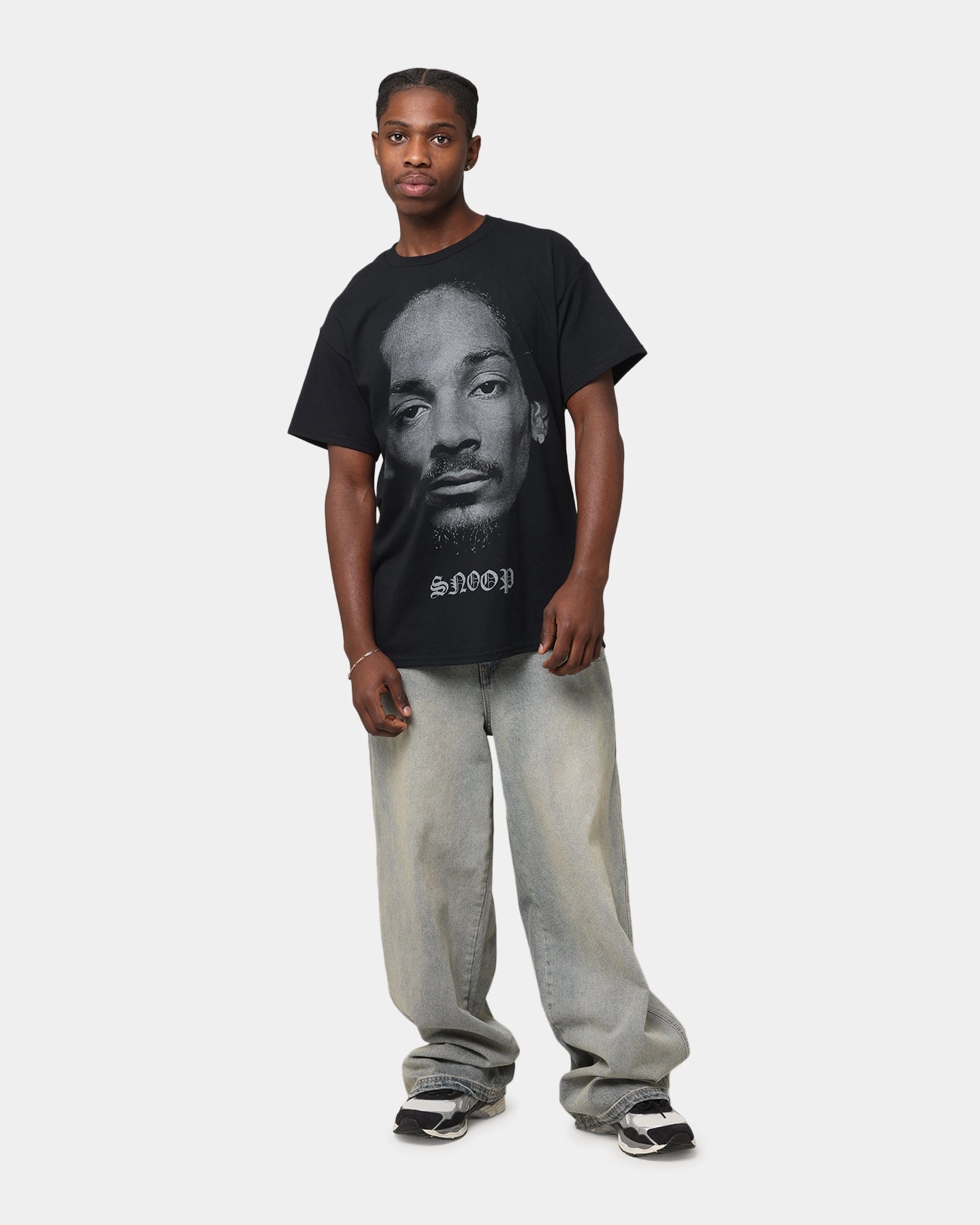 Eco Friendly Material Snoop Dogg Big Face T-Shirt Black