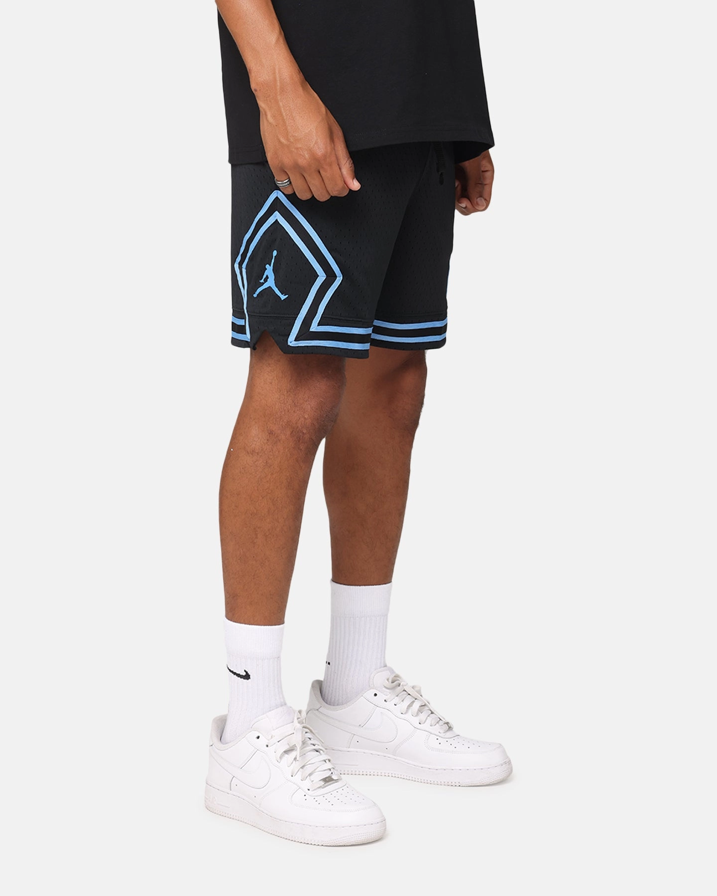 Jordan Dri-FIT Sport Diamond Shorts Black/Blue Quick Dry Technology