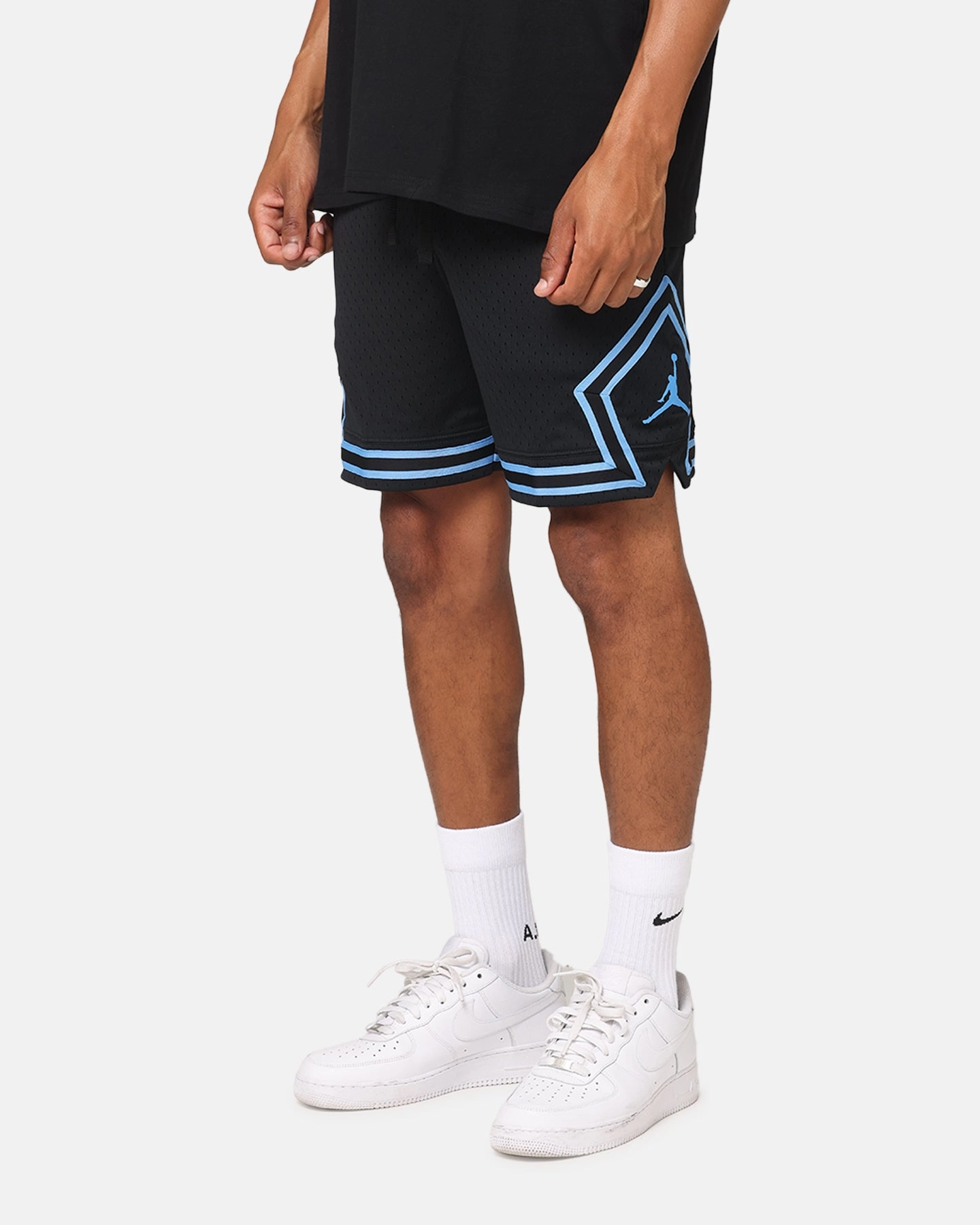 Jordan Dri-FIT Sport Diamond Shorts Black/Blue Recycled Polyester Active Shorts