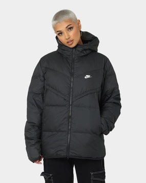 Softshell Technology Future Nike Hooded Puffer Jacket Black