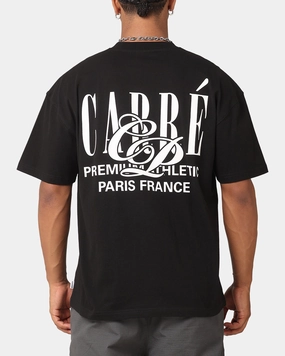 Carre Top Team T-Shirt Black Soft touch finish Taped Neckline