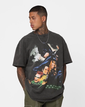 American Thrift X DC 1995 Batman Forever Heavyweight T-Shirt Black Wash City Look Relaxed Torso Fit