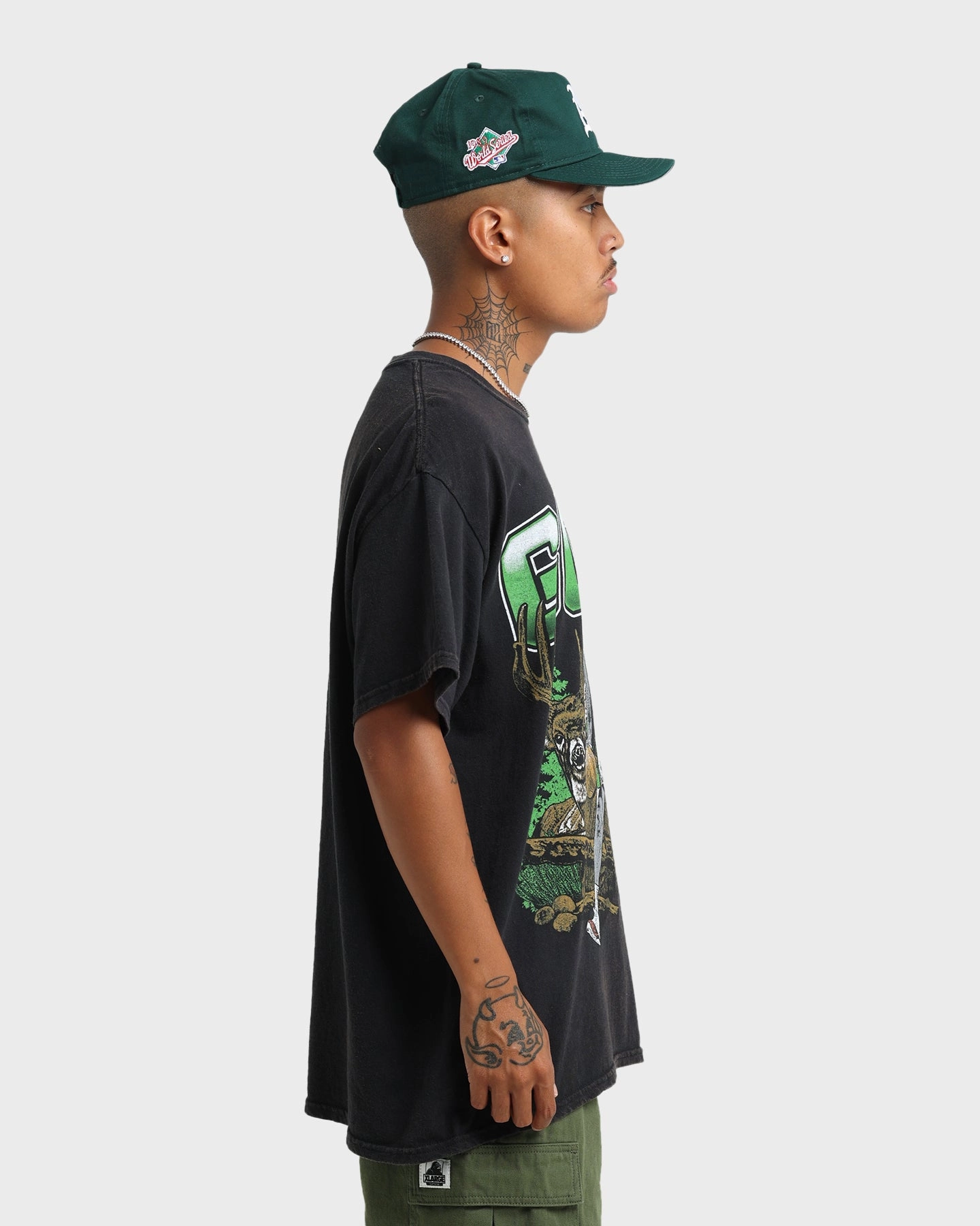 Goat Crew Buck Hunter Vintage T-Shirt Black Wash Chic Vibe