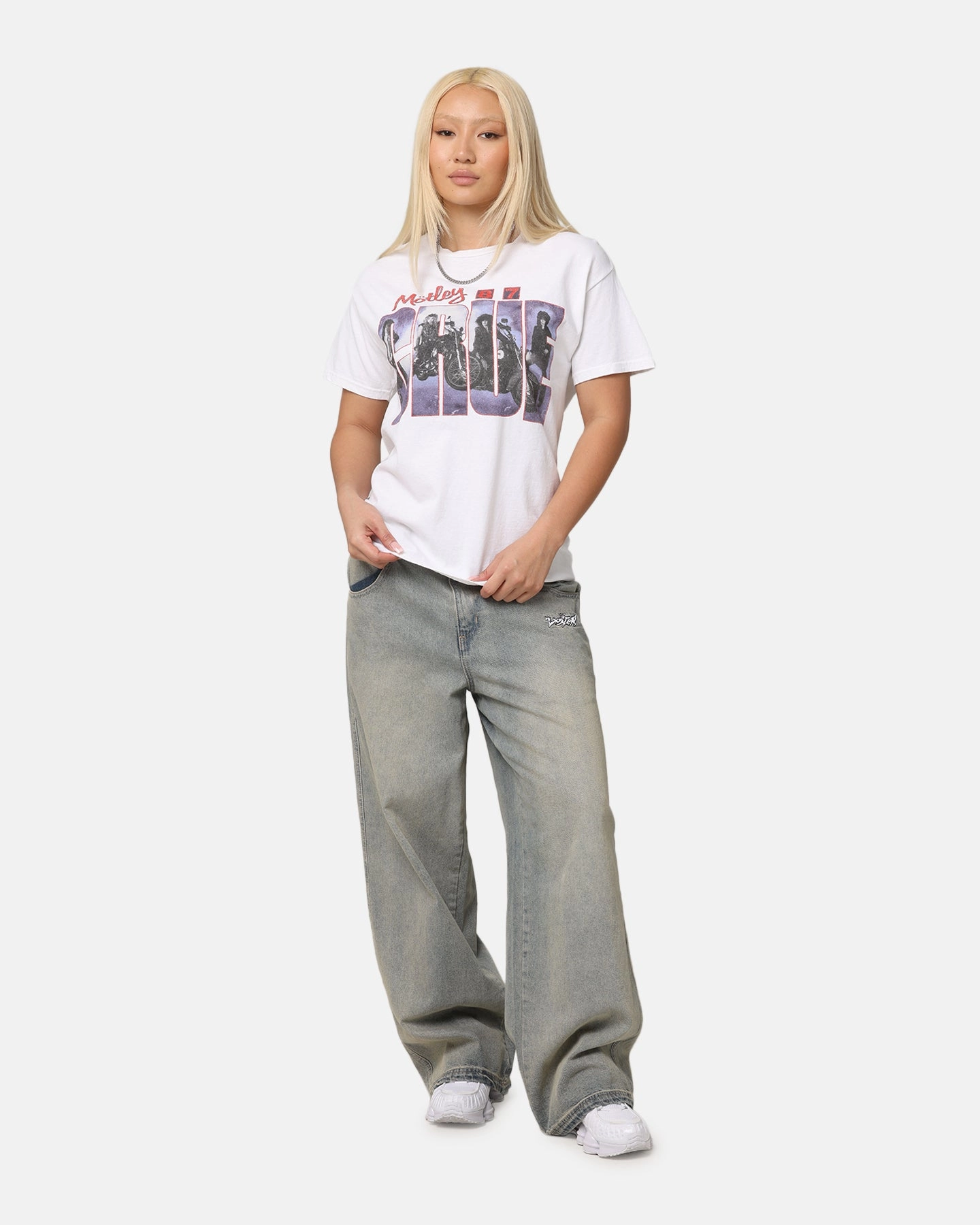 Motley Crue Girls Girls Girls T-Shirt White Vintage Fur combination
