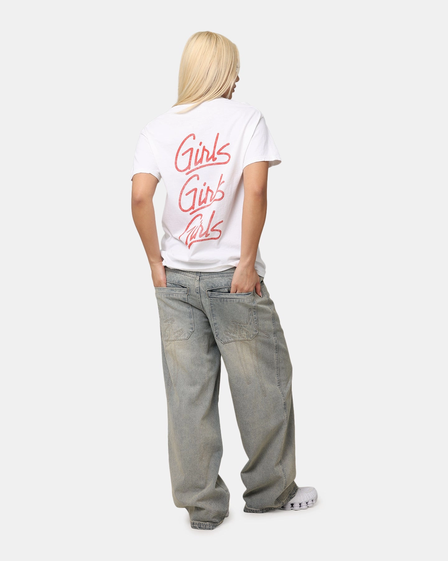 Motley Crue Girls Girls Girls T-Shirt White Vintage Chic Style Trend