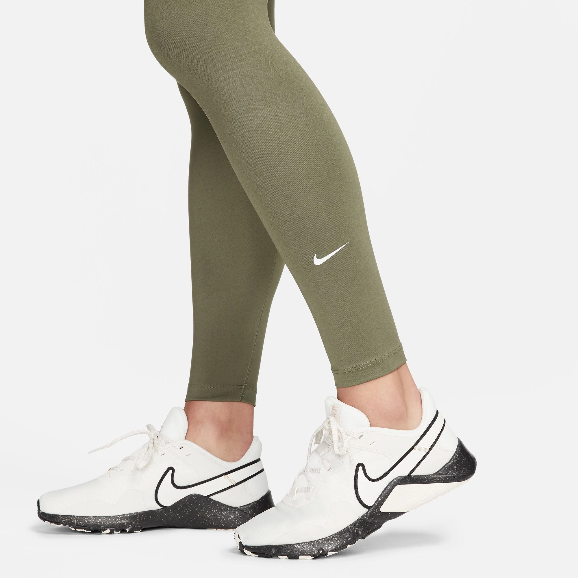 Womens Nike One Legging 'Medium Olive' Functional Fit Anti Pilling Surface