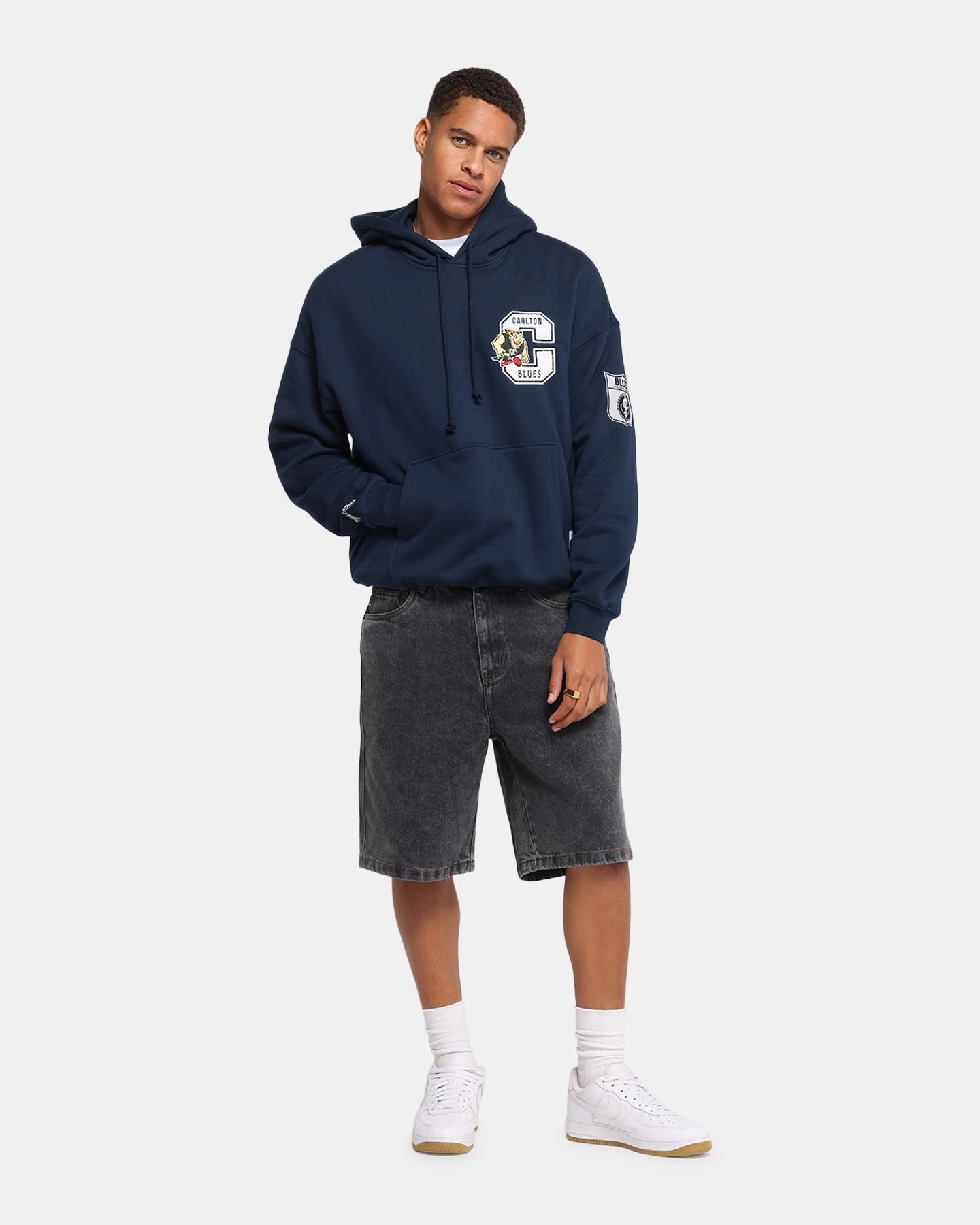 low - strength structure Heavy - duty Mitchell & Ness Carlton Blues Team Hoodie Navy