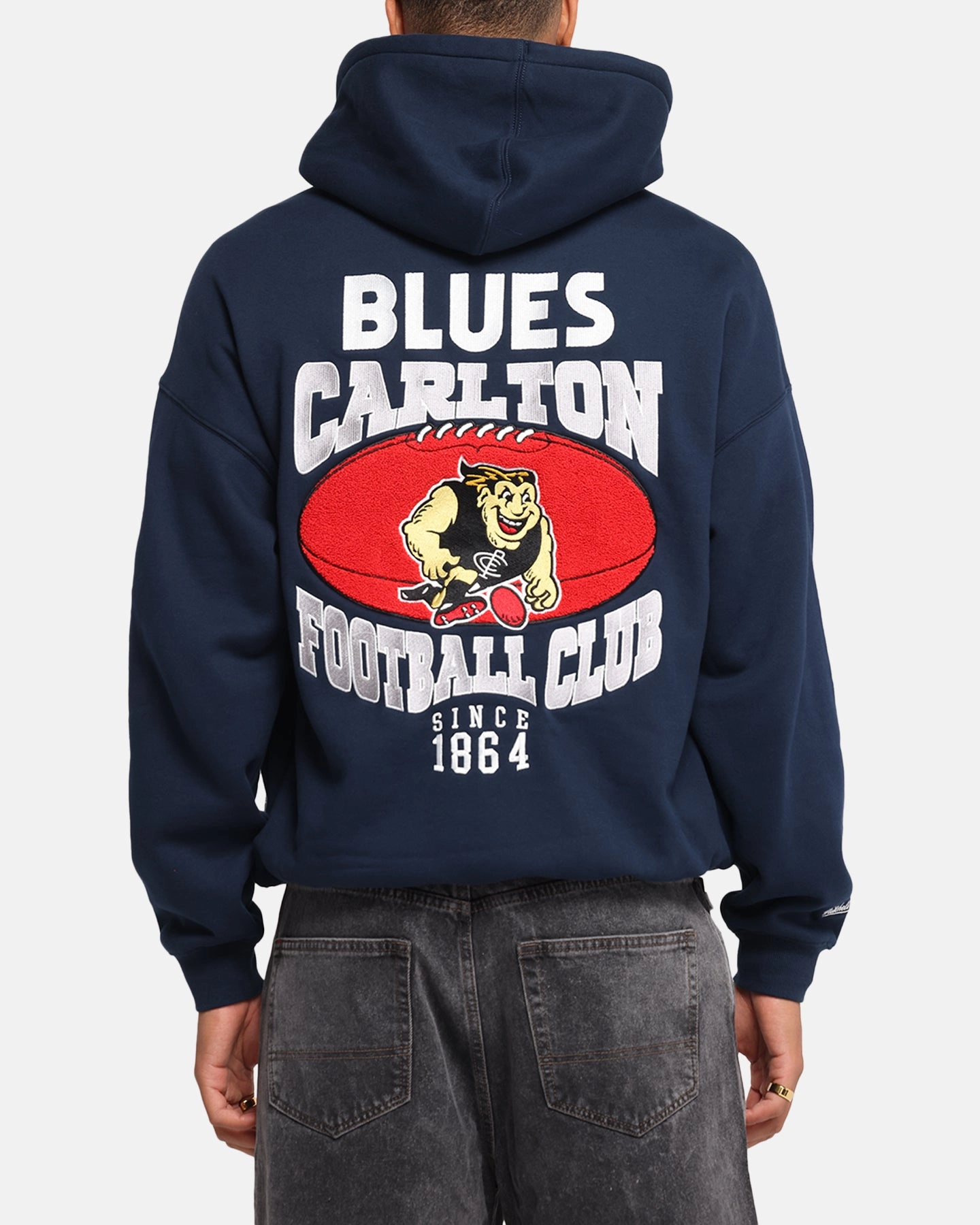 Mitchell & Ness Carlton Blues Team Hoodie Navy Dynamic Armholes