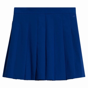 J.Lindeberg Adina Golf Skirt Sodalite Blue - SP24 Women Versatile Outfit Reinforced Hemline