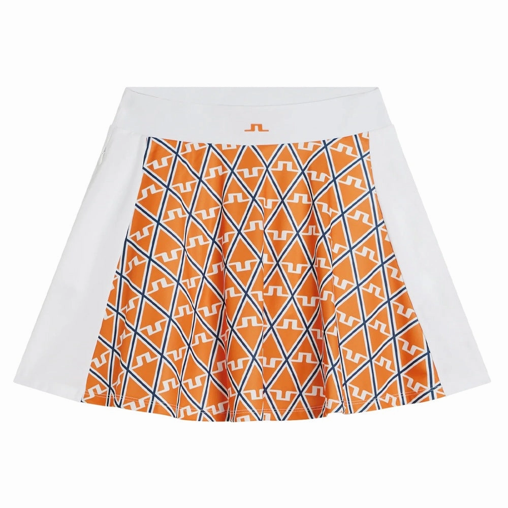 Performance Wear Fashion Details J.Lindeberg Jenny Print Golf Skirt Exuberance Diamond - FW23 Women