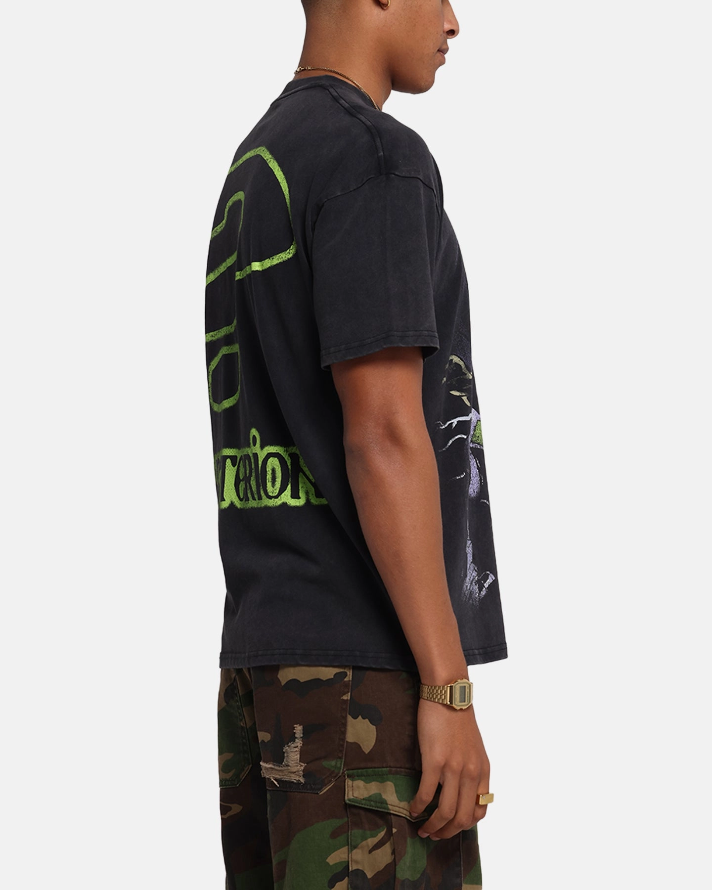 73 Studio X South Park Mysterion Vintage T-Shirt Black Acidwash Comfortable All Day Wear