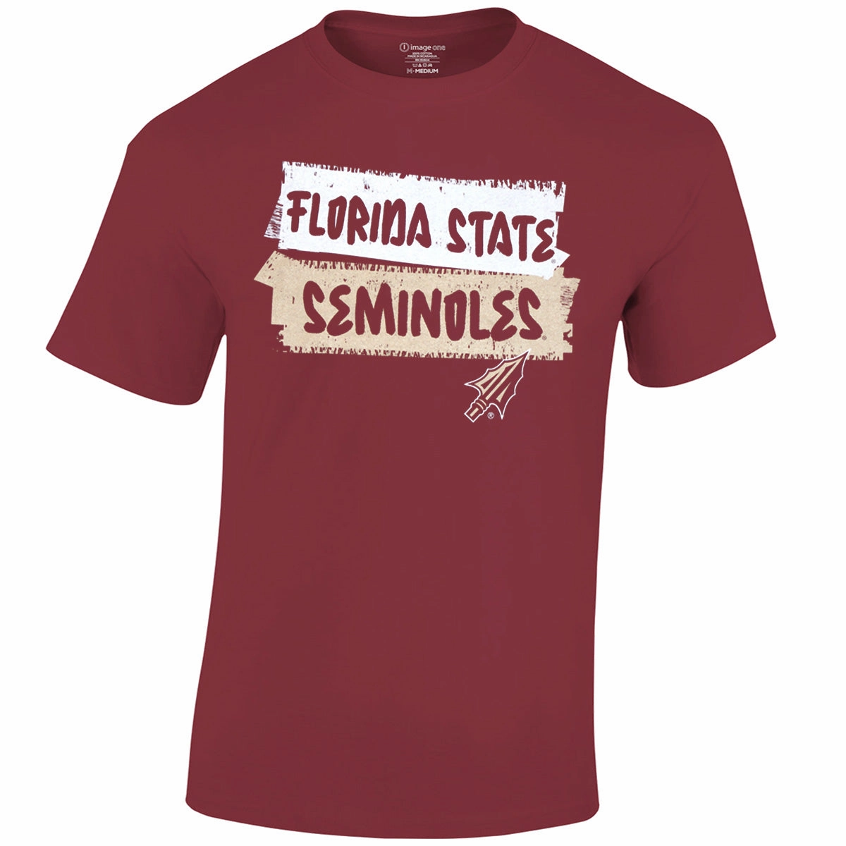 Image One Youth Florida State Seminoles Arrowhead Design Short Sleeve T-shirt - Garnet Outdoor Comfort Style
