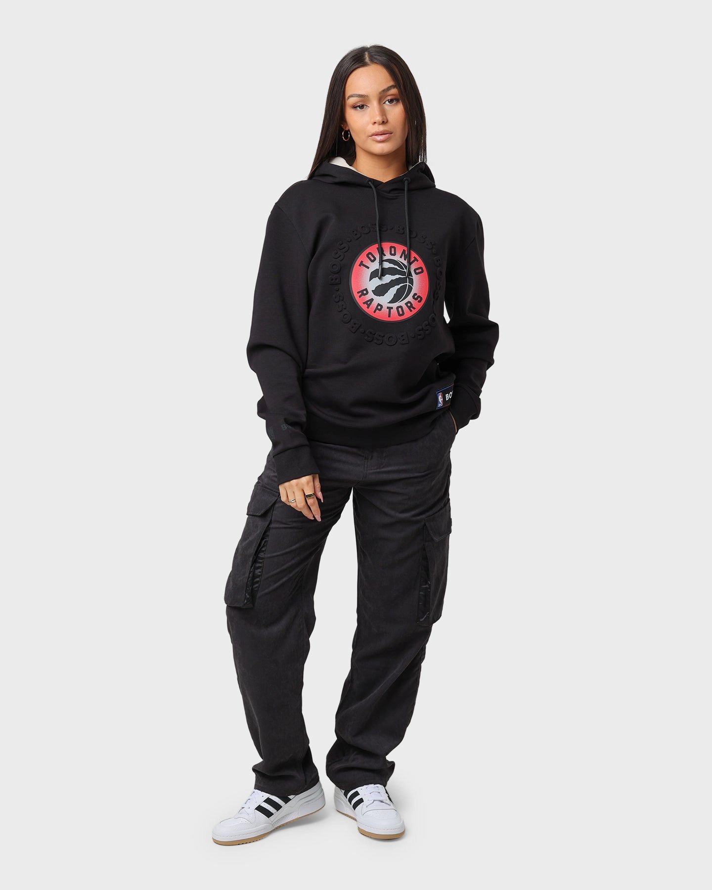 Hugo Boss Hugo Boss X NBA Basic Toronto Raptors Hoodie Light Beige scarf