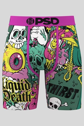 Rest Athletes PSD x Liquid Death - Death Drip Boxer Brief Underwear