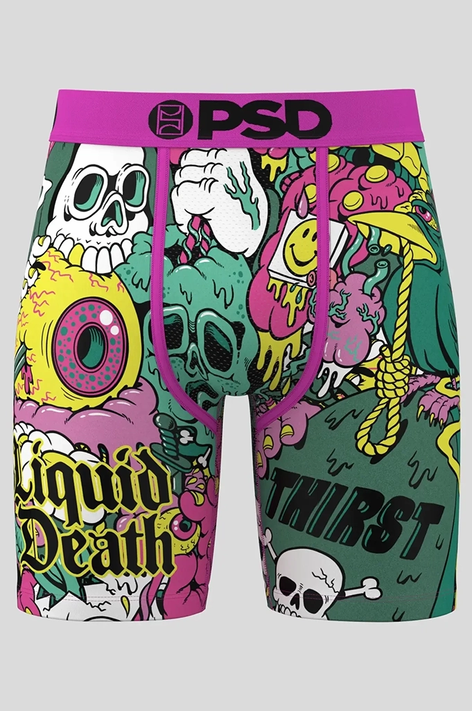 Rest Athletes PSD x Liquid Death - Death Drip Boxer Brief Underwear
