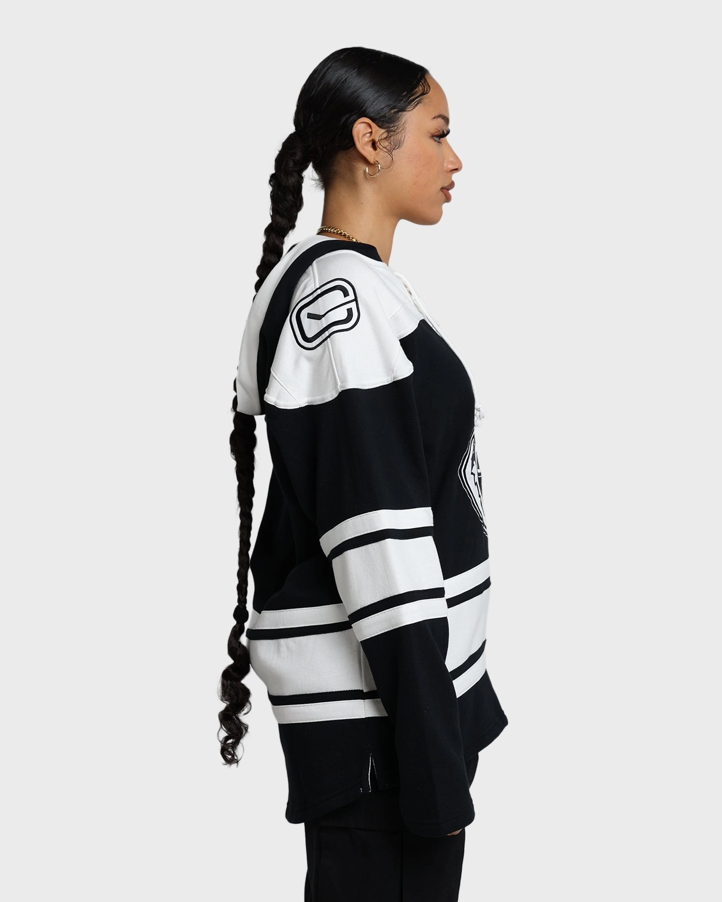 47 Brand Vancouver Canucks Superior Lacer Hoodie Jet Black Prom hiker