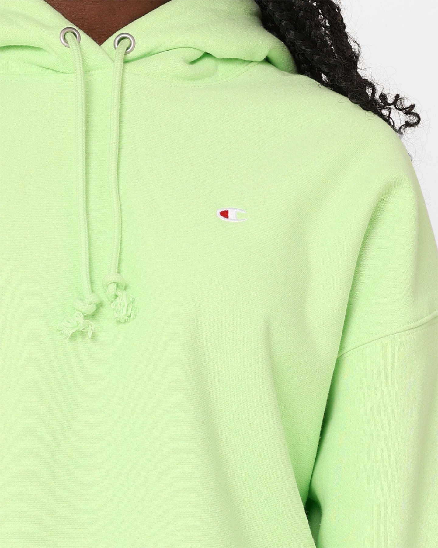 Champion Women's Reverse Weave Level Up Hoodie Coco Palm Winter Shield