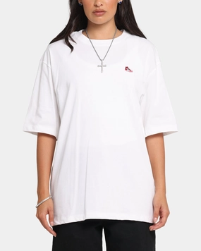 Jordan Brand Sneaker Patch Crewneck T-Shirt White/Varsity Red baby shower