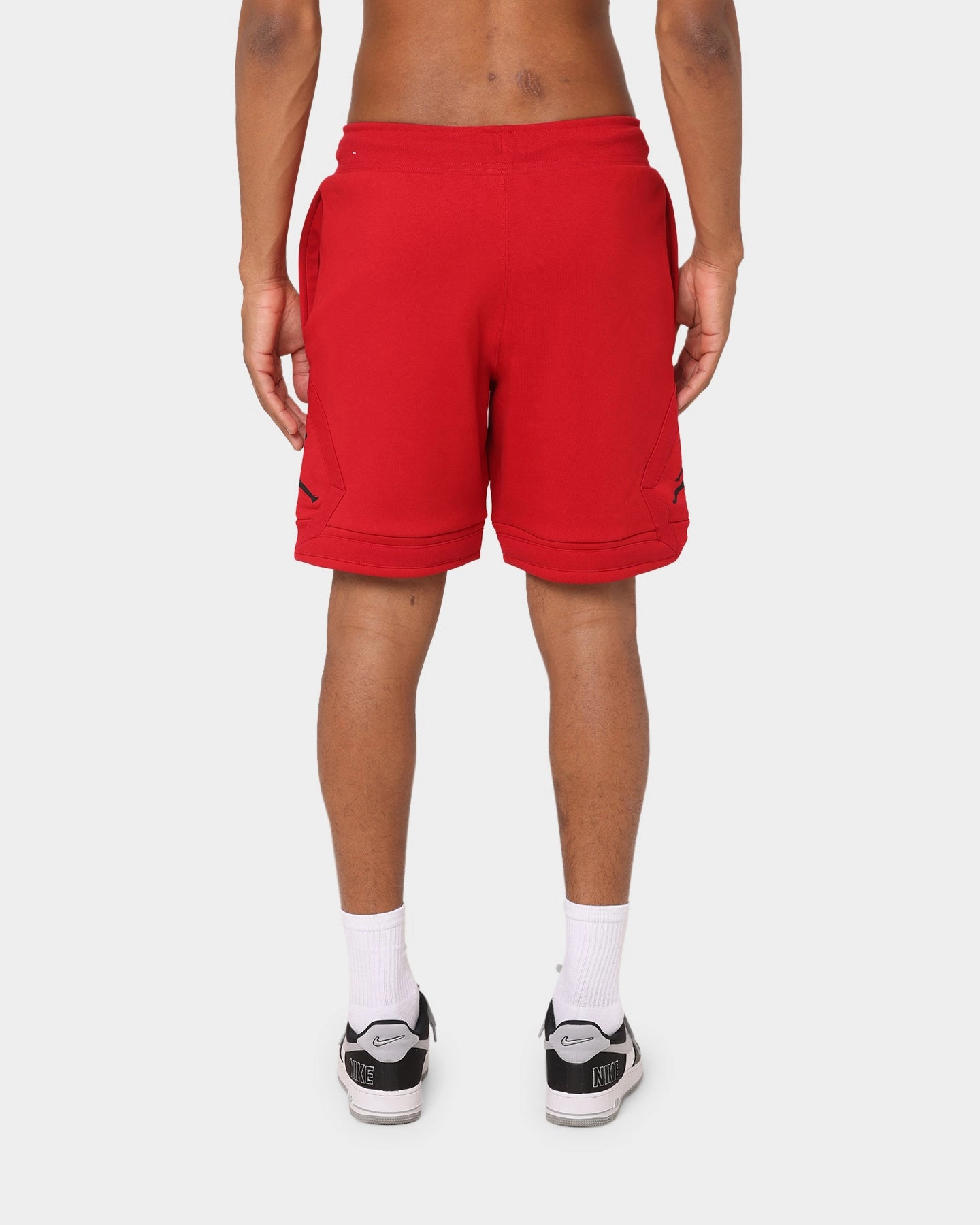 Jordan Essential Fleece Diamond Shorts Gym Red/Black Warehouse Work Sporty Design