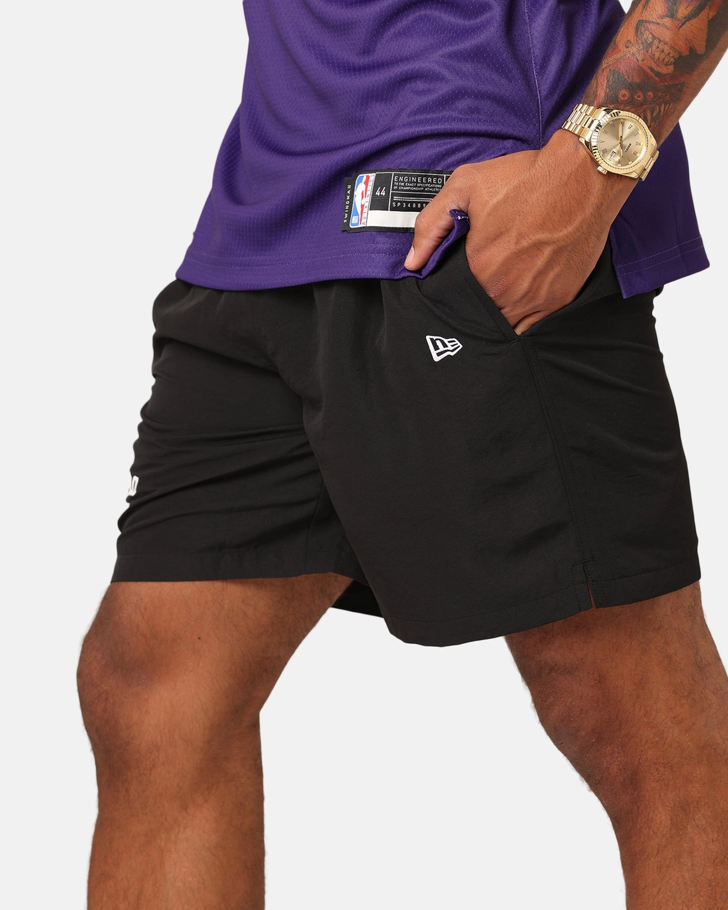 Chill Comfort outdoor concert style New Era Woven Shorts Black