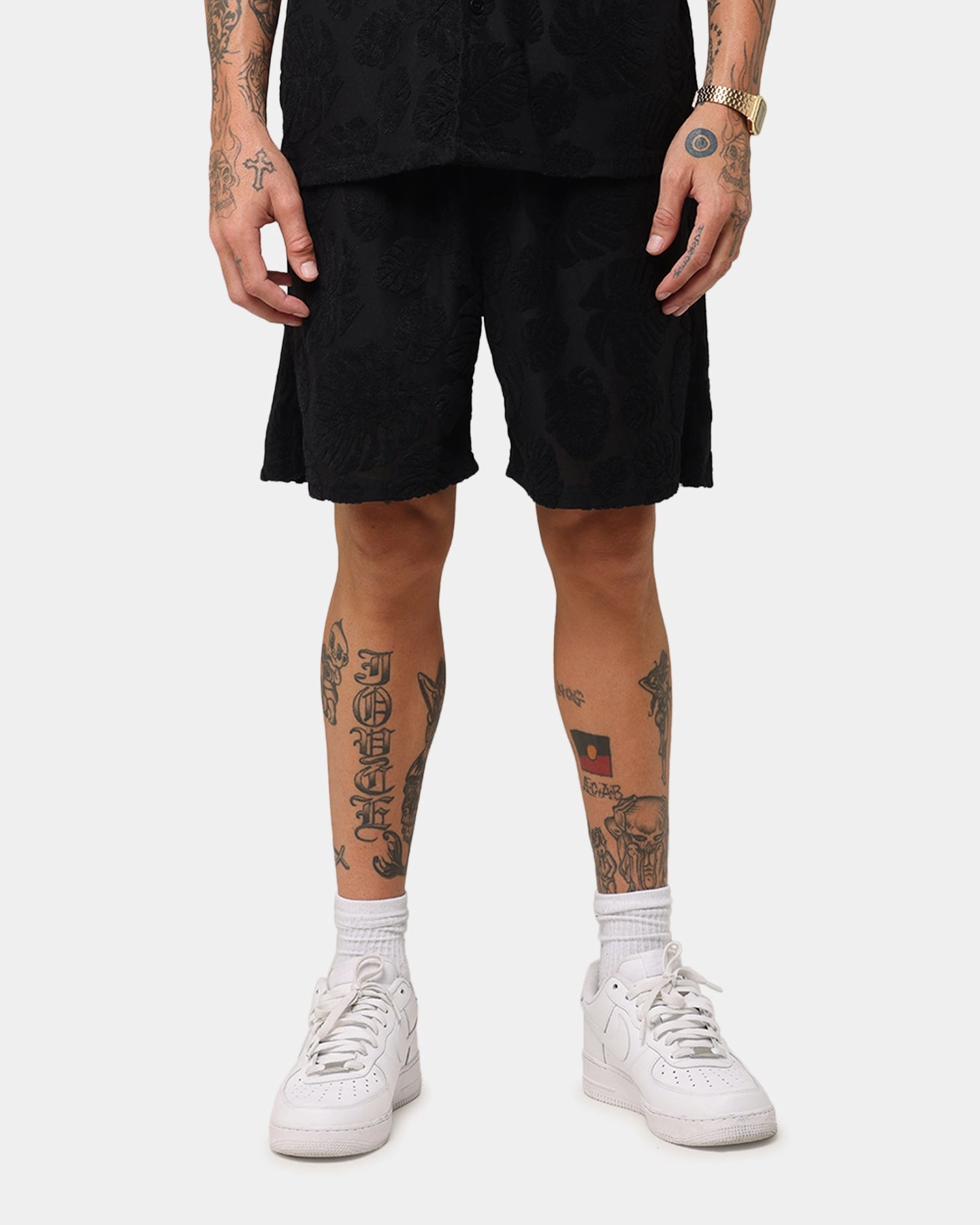 XXIII Dark Amazon Shorts Black Flexible Waistline Versatile Piece