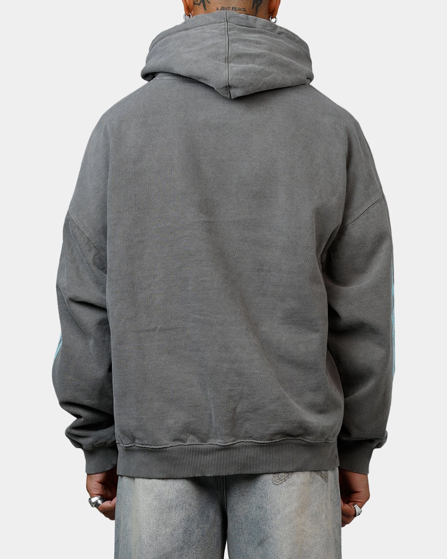 Taped Seams American Thrift X Lord Of The Rings The Balrog Premium Hoodie Washed Charcoal