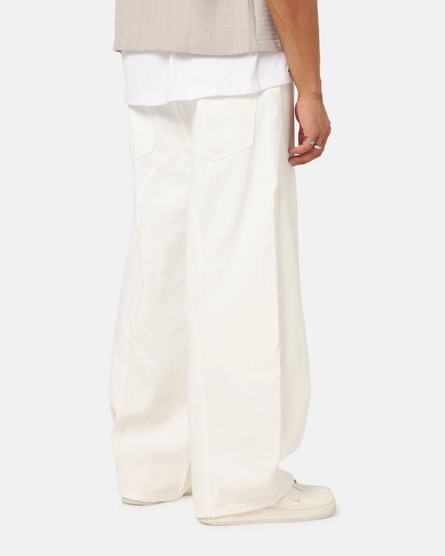 Non Toxic Textile Certified XXIII Balloon Jeans Off White
