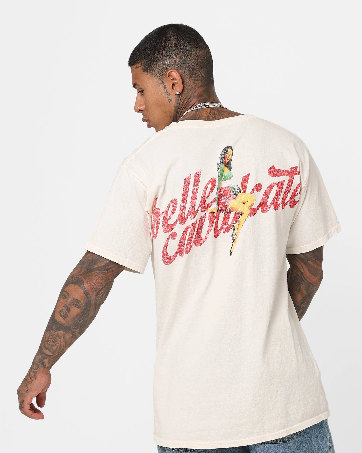 Holiday Wear American Thrift Bella Macchine Vintage T-Shirt Off White