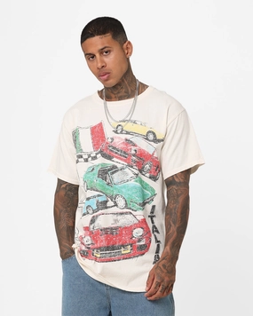 Eco Conscious Production American Thrift Bella Macchine Vintage T-Shirt Off White
