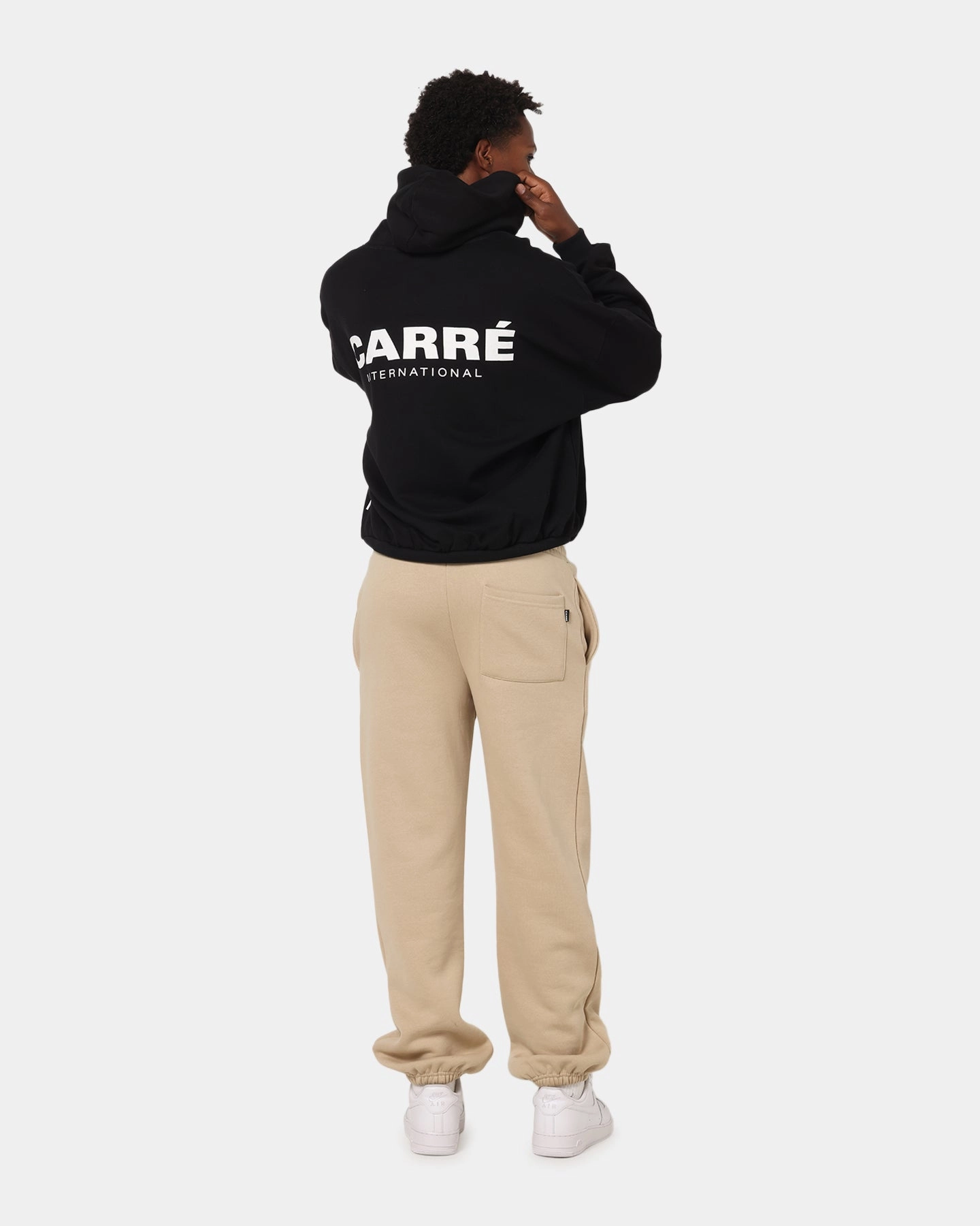 transportation purpose Soft Fresh Carre International Hoodie Black