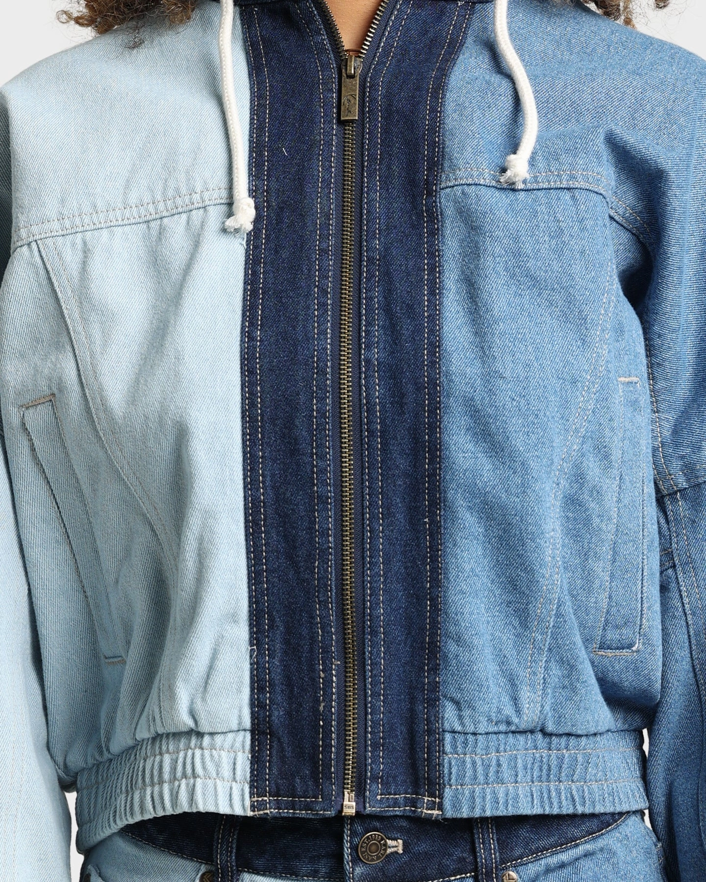 city break Street Function Karl Kani Women's Originals Block Denim Jacket Blue