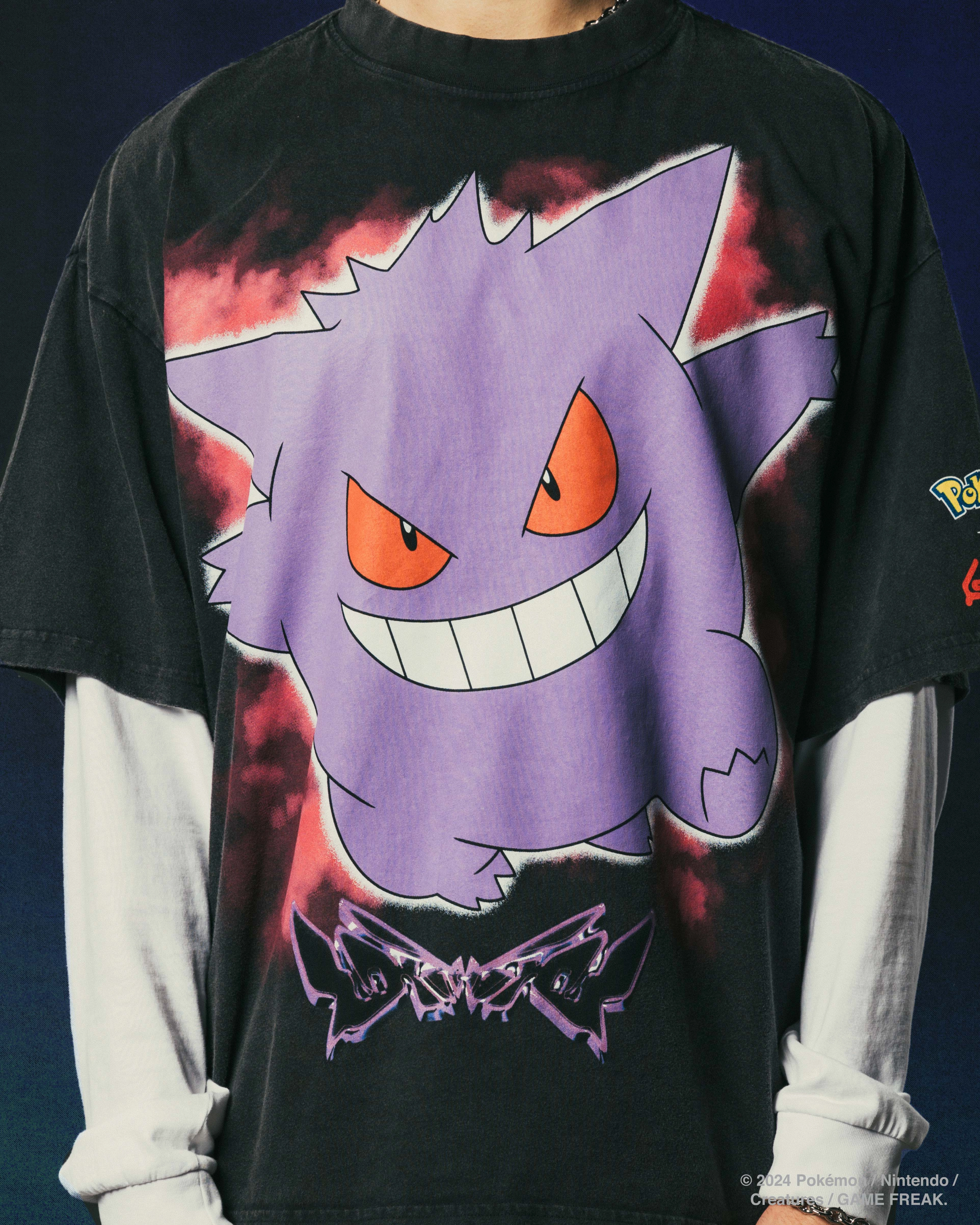 Flexible Fit Comfy Fit Wear Pok??mon By Loiter Gengar Premium T-Shirt Black