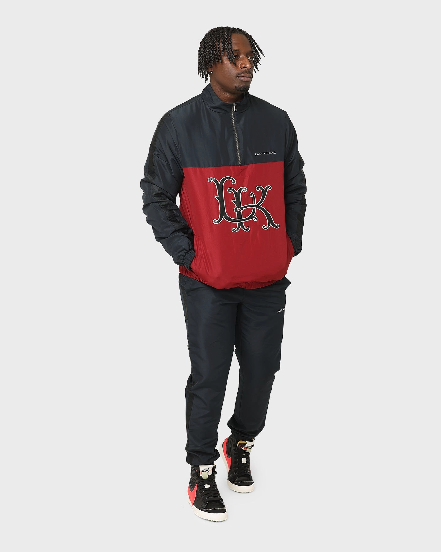 Child Last Kings Regalia Monogram Track Jacket Bloodstone