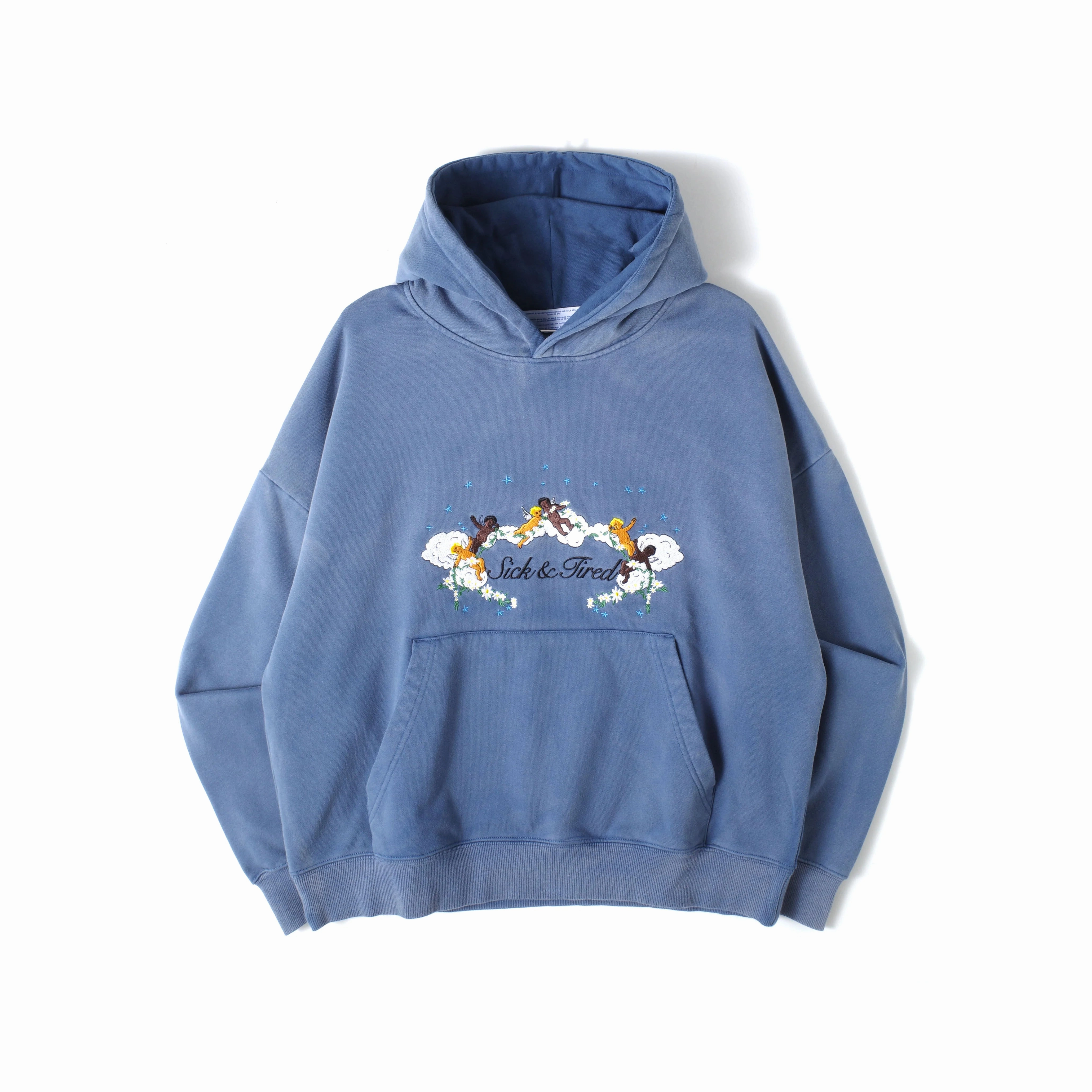 Jungles Jungles Sick And Tired Vintage Hoodie 'Blue' standard model Fresh Layer