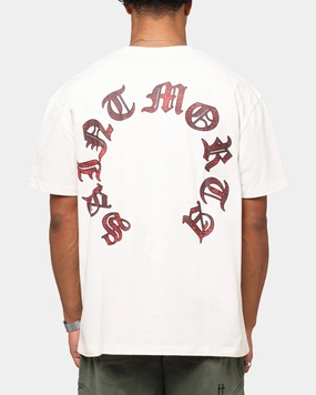 Saint Morta Worldwide Boxy T-Shirt Off White SoftenedNeckline