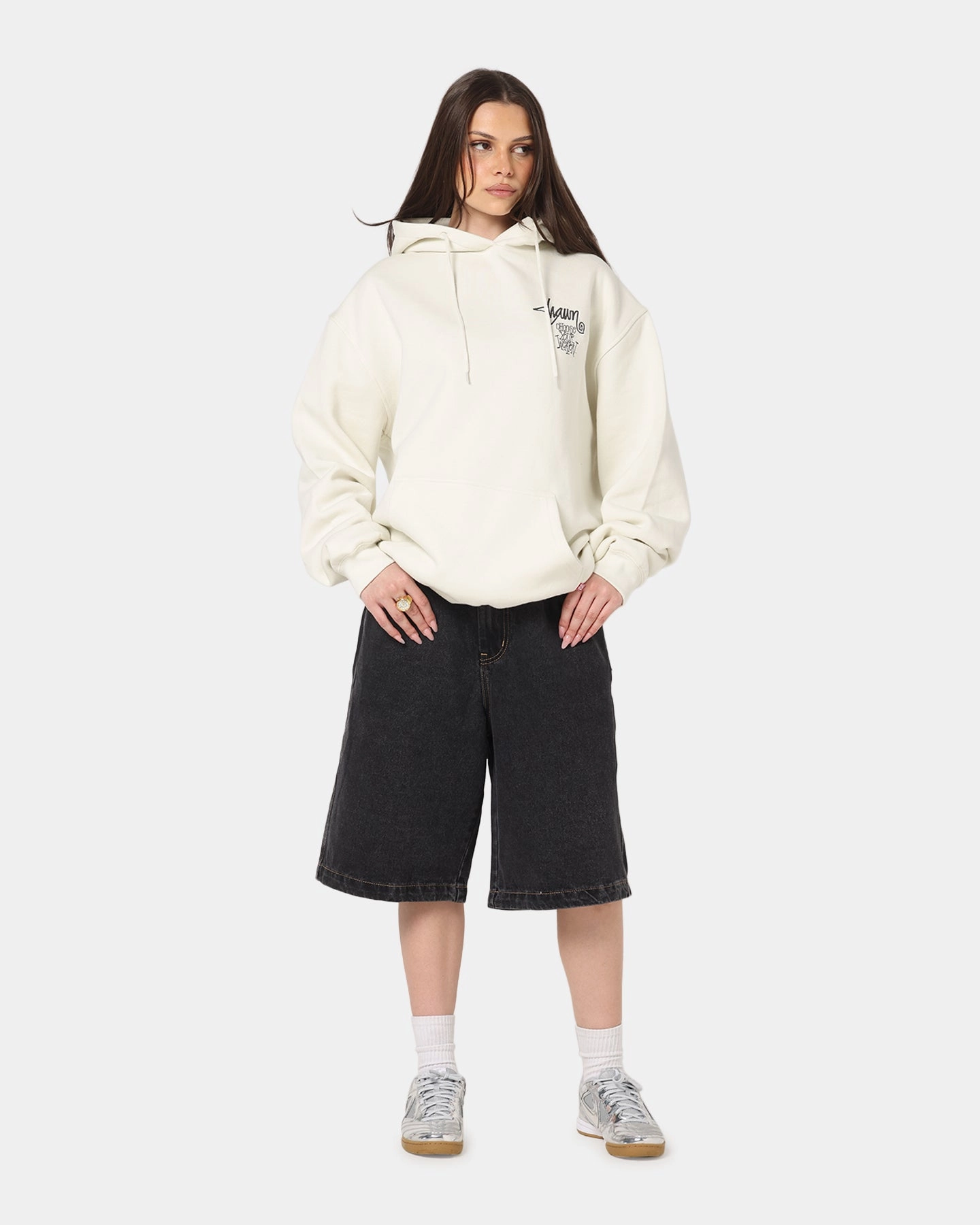 Perseverance Recommendation S Double Choose Your Weapon Hoodie Washed White