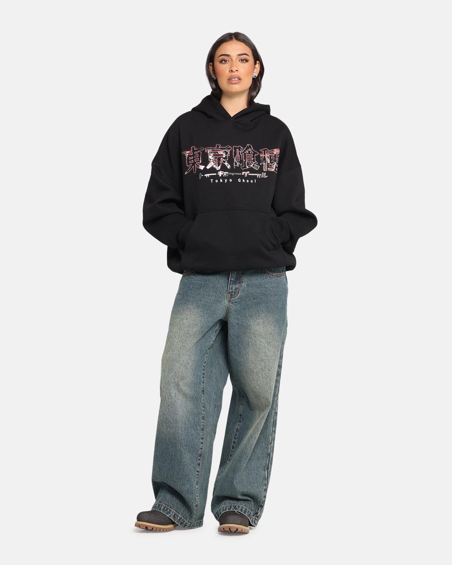 Goat Crew X Tokyo Ghoul Kaneki Premium Hoodie Black Tear Resistant