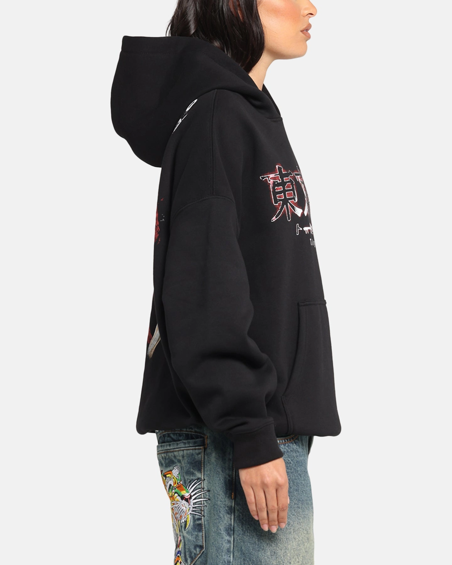 Magnetism Classic Style Goat Crew X Tokyo Ghoul Kaneki Premium Hoodie Black