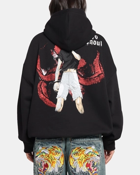 Wrap Brand Name Goat Crew X Tokyo Ghoul Kaneki Premium Hoodie Black