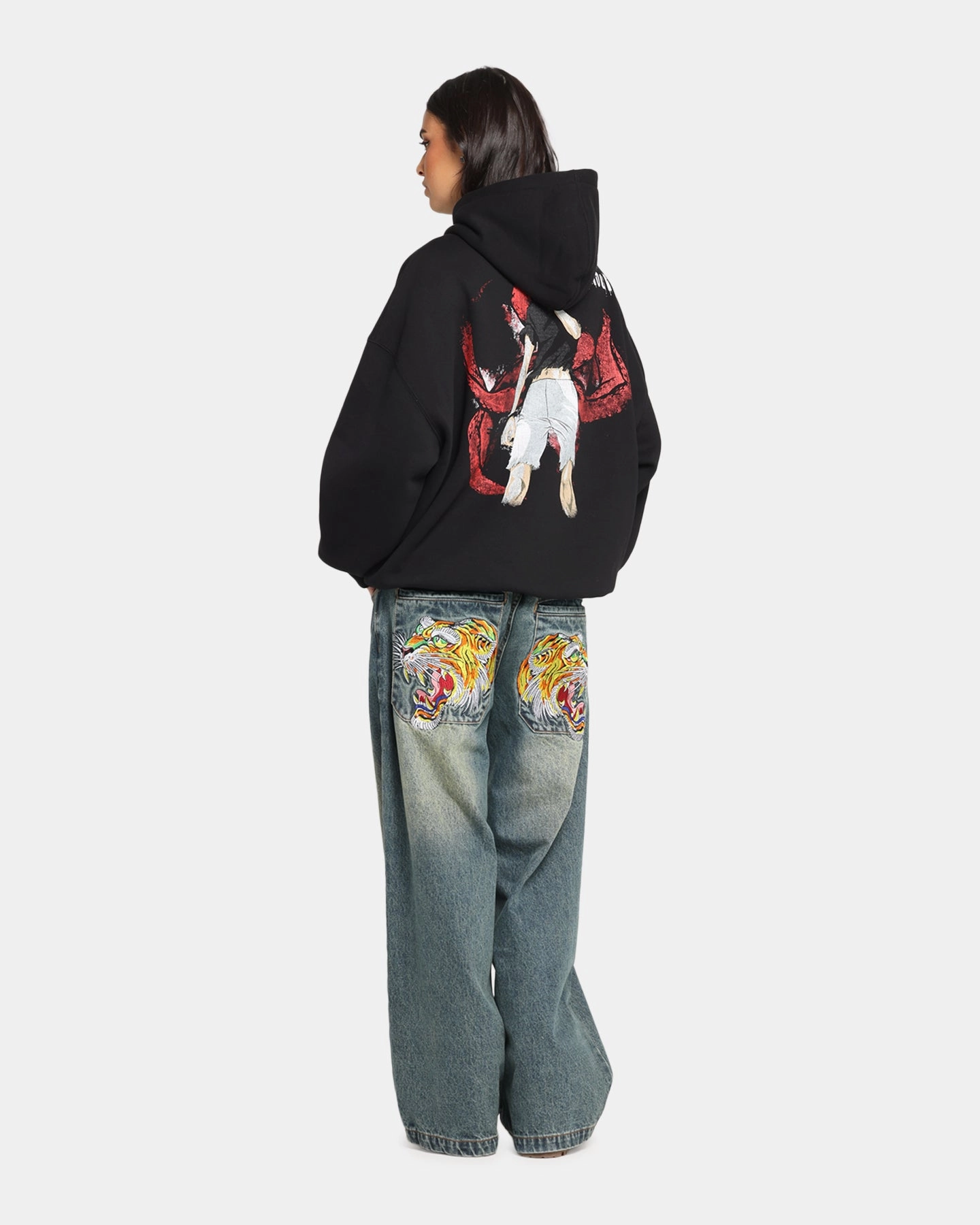 Train Goat Crew X Tokyo Ghoul Kaneki Premium Hoodie Black