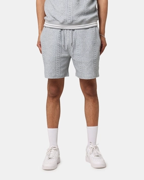 Flexible Gusset Mid - rise XXIII Danny Knit Shorts Grey