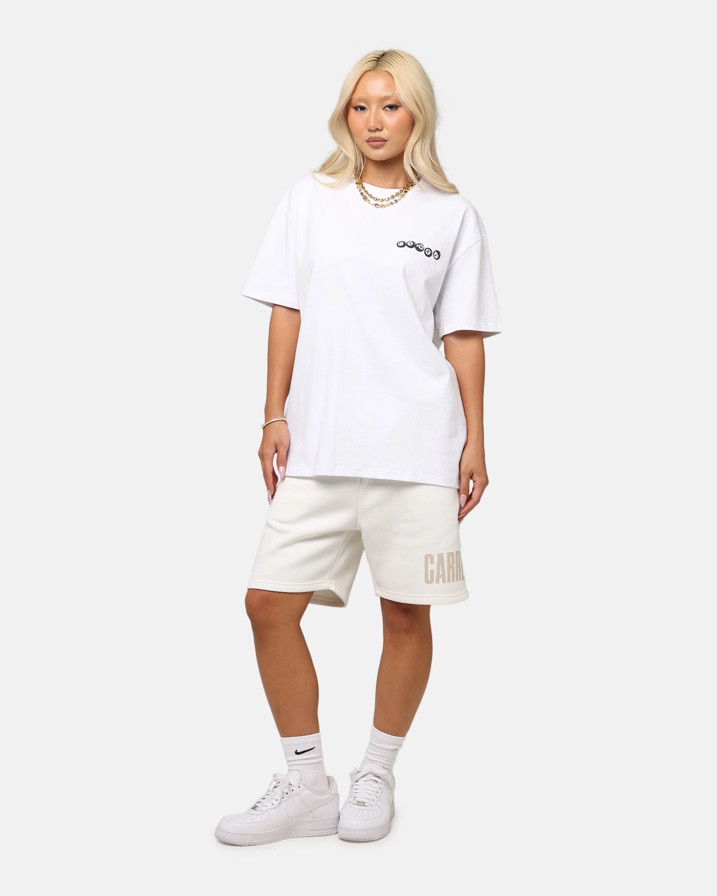 Carre Break T-Shirt White Classic Comfort Style Retro nostalgia
