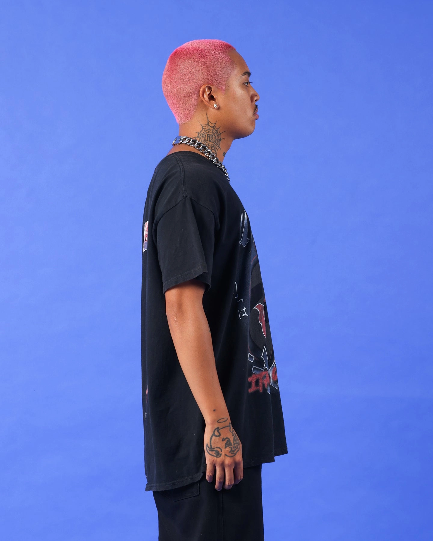 Goat Crew X Naruto Itachi Uchiha Premium Vintage T-Shirt Vintage Black Sublimation Printed Collar