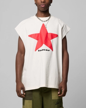 Loiter Celestial Muscle T-Shirt Off White Modern Simplicity City Casual