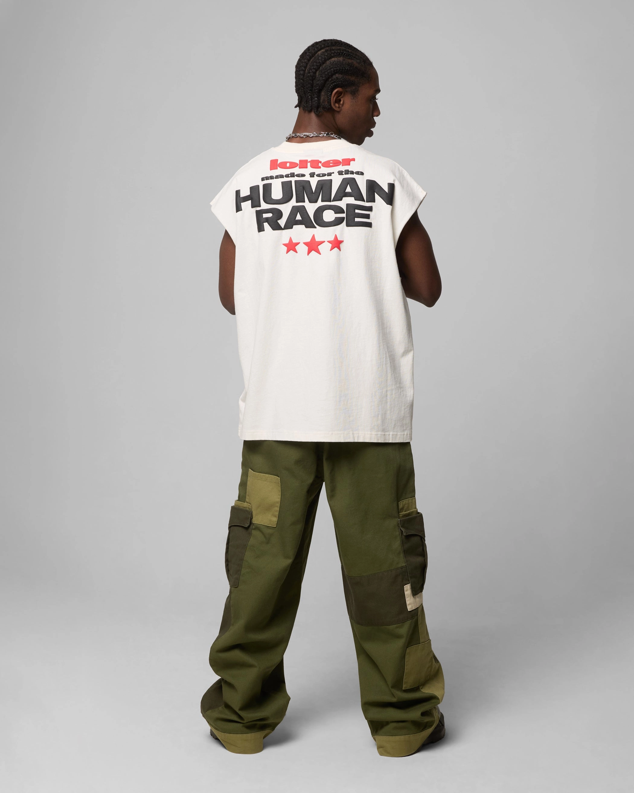 Basic Wardrobe Piece Anti Pilling Finish Loiter Celestial Muscle T-Shirt Off White