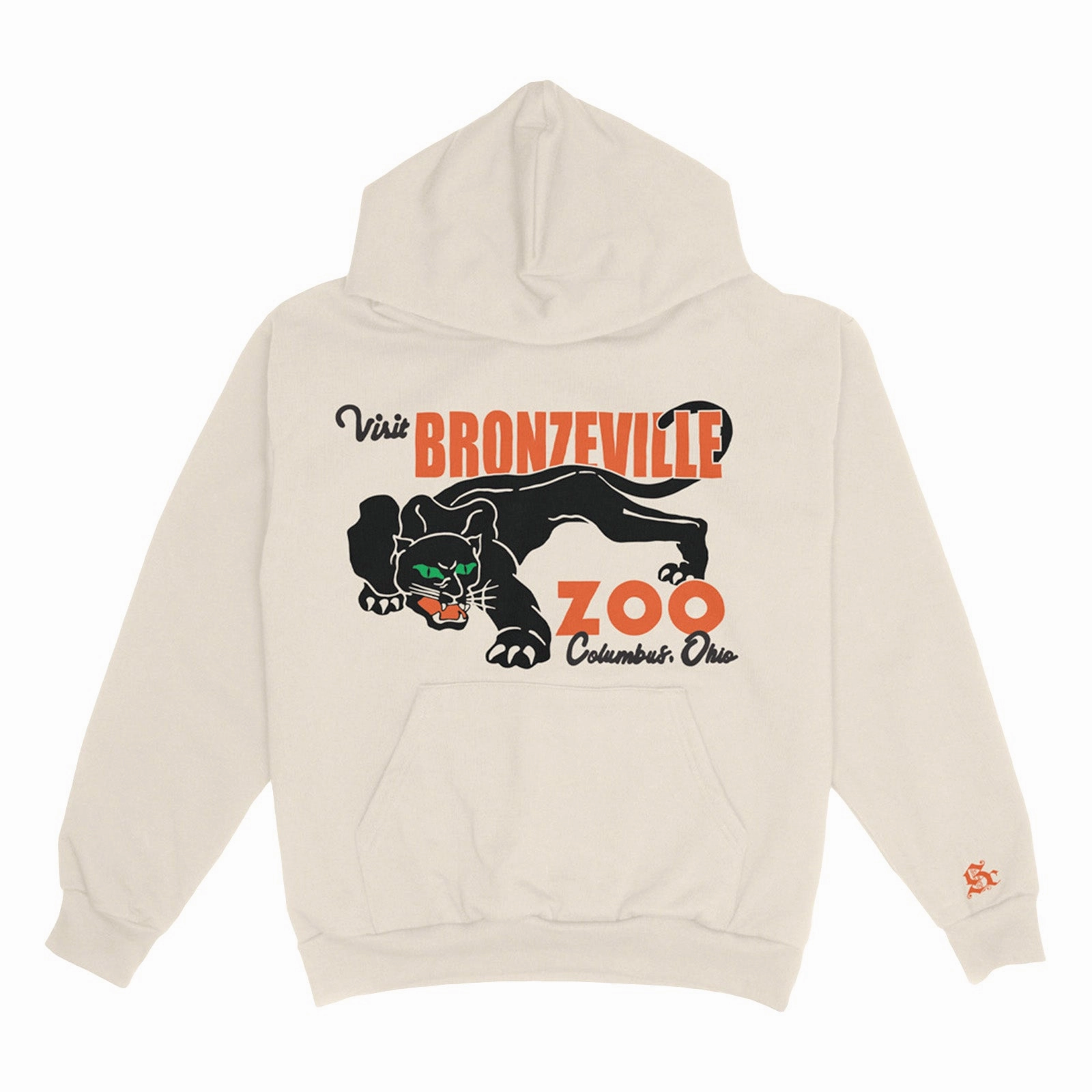 Seamless construction Multi Panel Construction Sole Classics Visit Bronzeville Zoo Hoodie 'Cream'