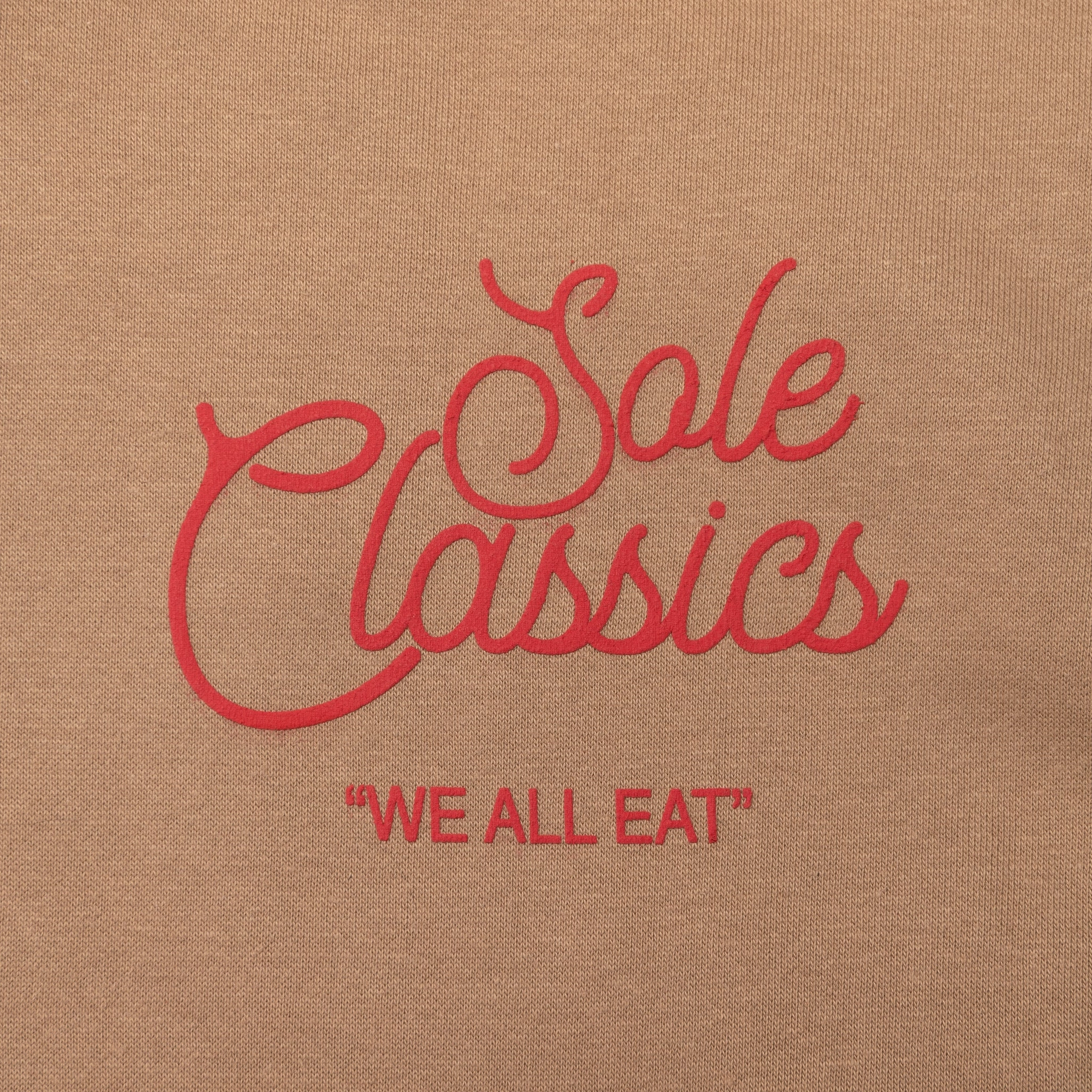 Sole Classics x Mitchell & Ness We All Eat Hoodie 'Khaki' easy to operate Anti Static Finish