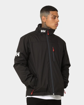 Helly Hansen Crew Midlayer Jacket Black Adventure Ready half-zip