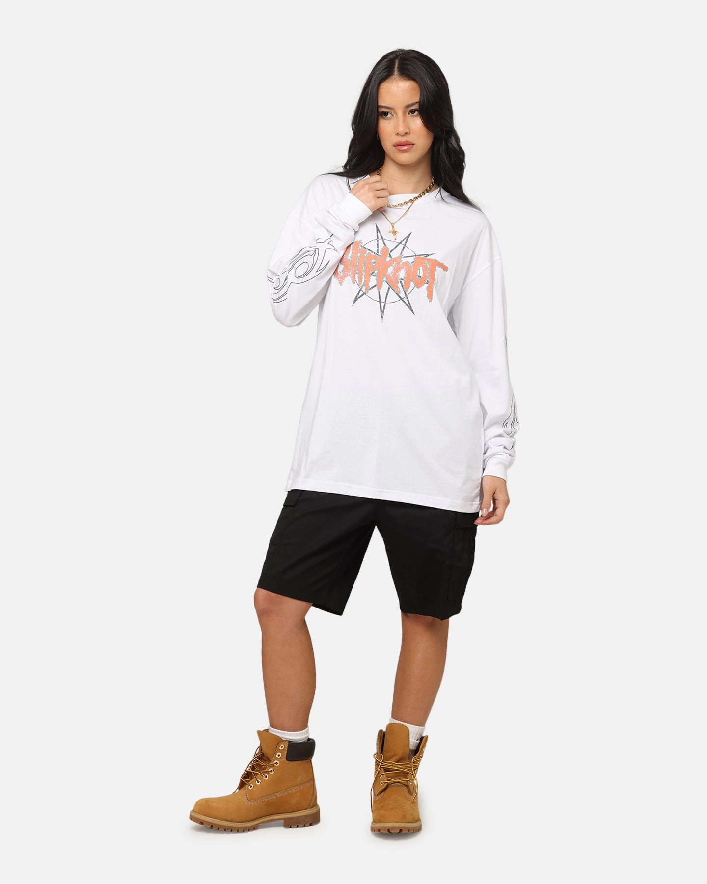 Easy Style Wear Slipknot World Tour '24 Long Sleeve T-Shirt White