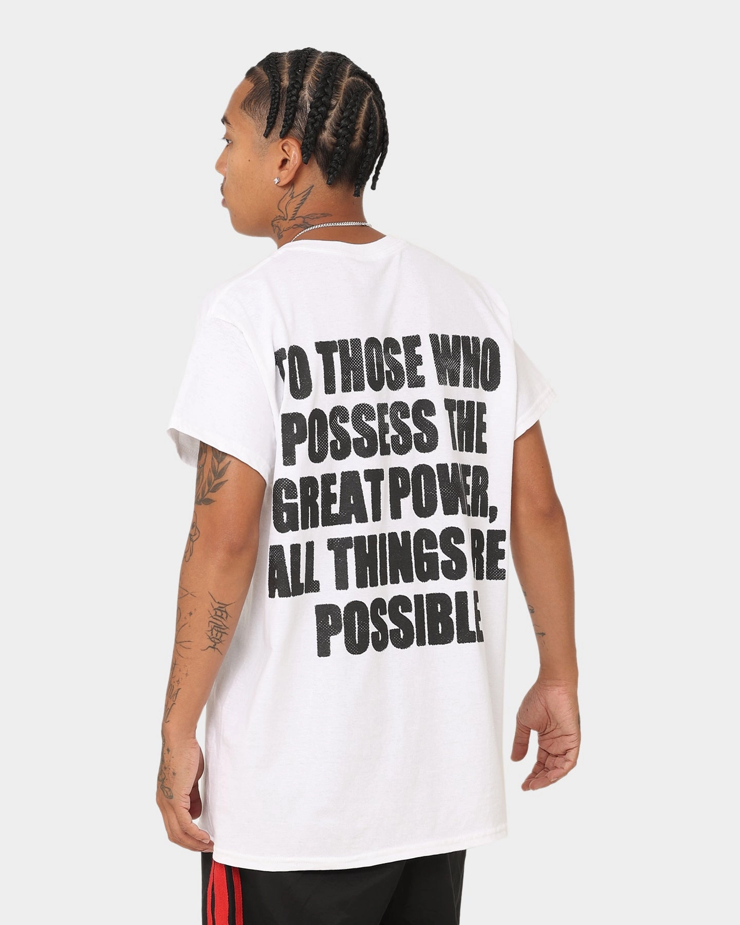 Smart Casual Minimalist Design American Thrift X Power Rangers Power Rangers Vintage T-Shirt White